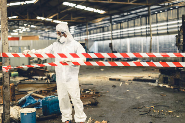 Professional Biohazard technician working in Elkhorn, WI